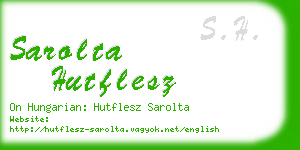 sarolta hutflesz business card